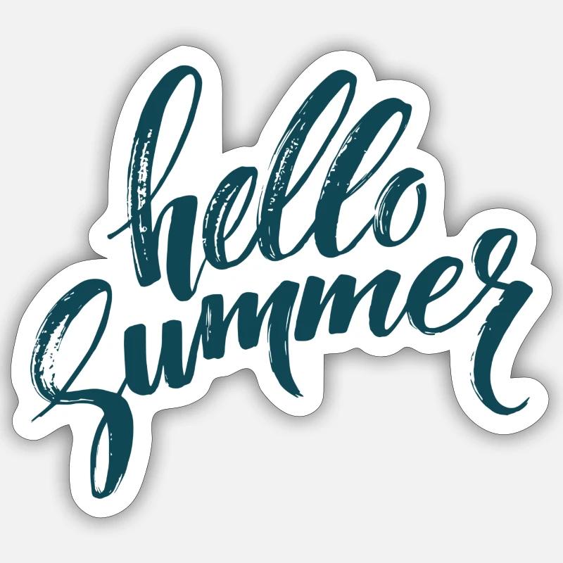 Lakeside Hello Summer Sticker Größe S (10 x 10 cm)