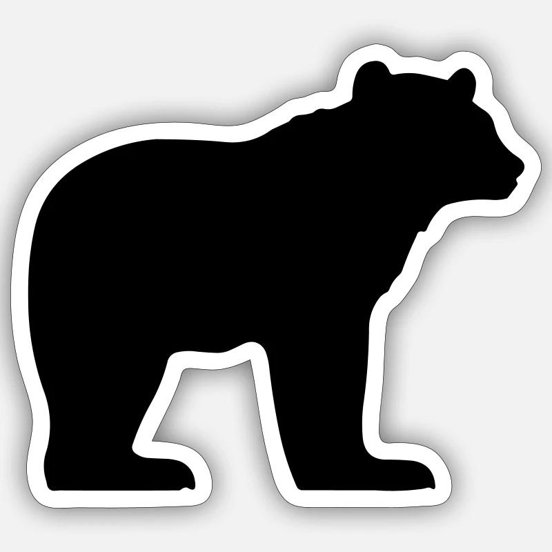 bear Sticker size S (10 x 10 cm)