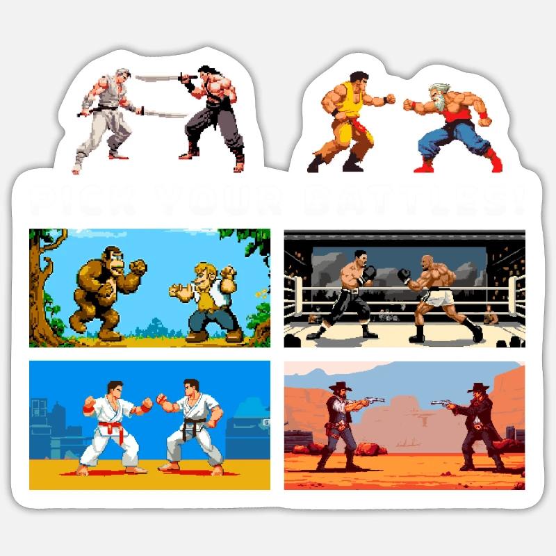 Jeux - Sticker taille S (10 x 10 cm) - blanc mat