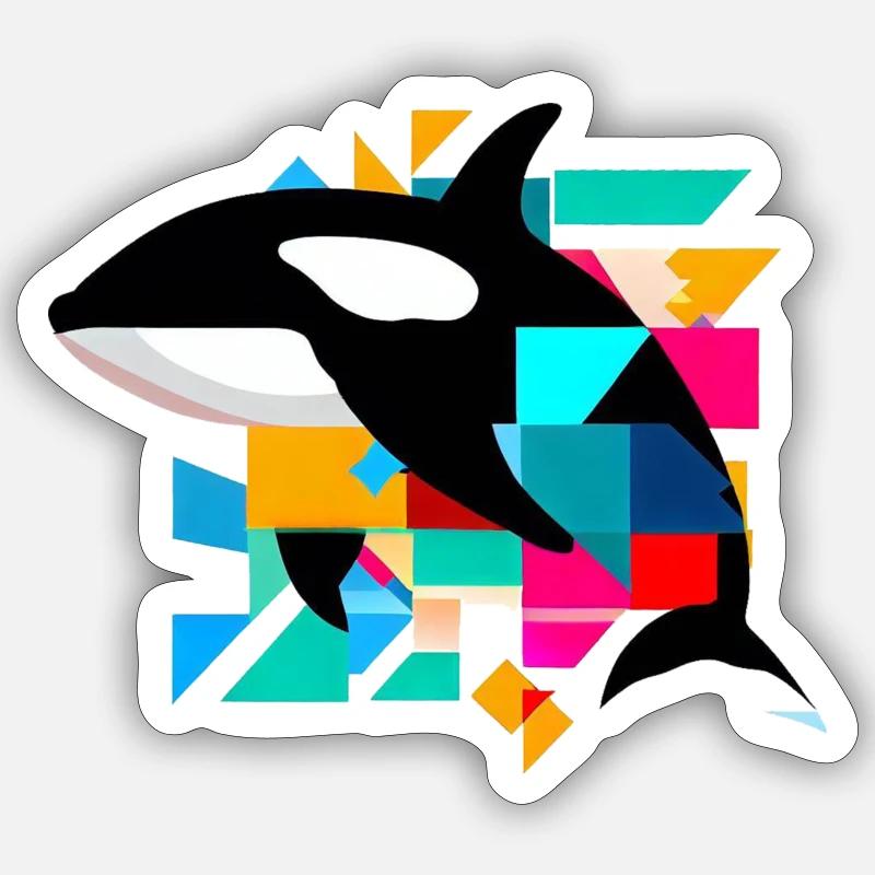 Orca Sticker Größe S (10 x 10 cm)