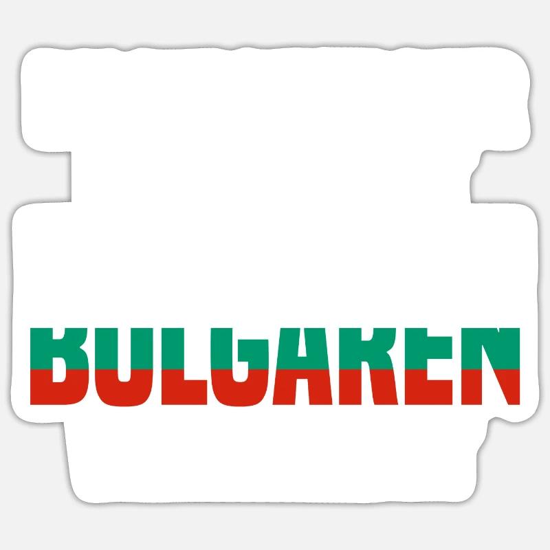 Du machst mir Keine Angst ich bin mit einem Bulgar - Sticker Größe S (10 x 10 cm) - Mattweiß