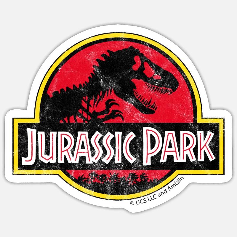 Jurassic Park Classique Logo Sticker taille S (10 x 10 cm)