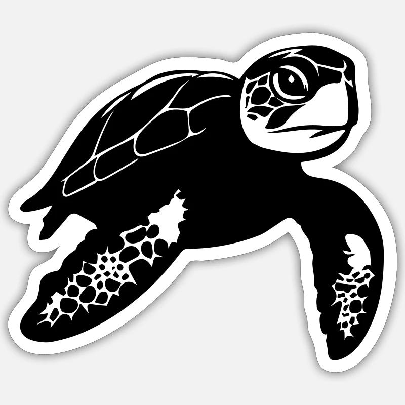 sea turtle Sticker size S (10 x 10 cm)