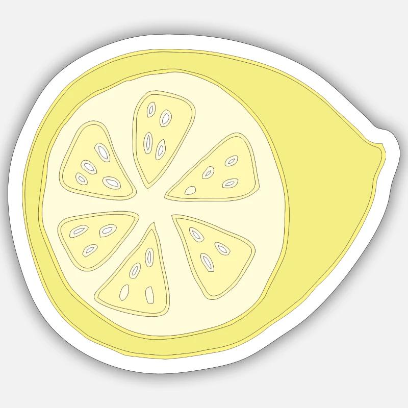 Lemon halved Sticker size S (10 x 10 cm)