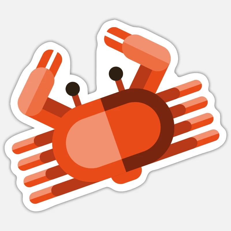 Meerestiere - Sticker Größe S (10 x 10 cm) - Mattweiß