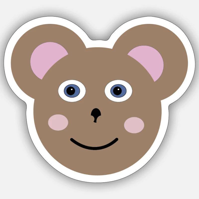 Bearish - Sticker size S (10 x 10 cm) - white matte