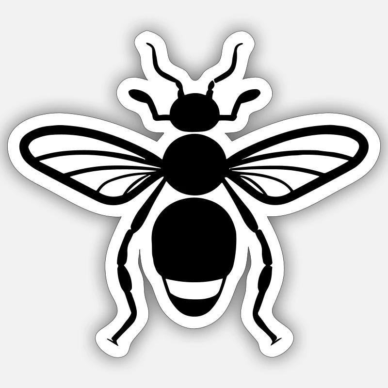 Flea insect Sticker size S (10 x 10 cm)