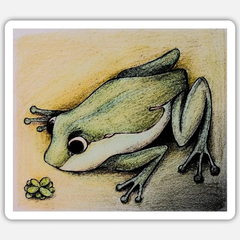 frog Sticker Größe S (10 x 10 cm)