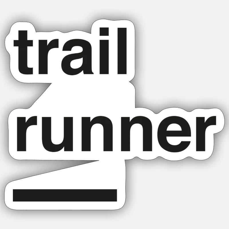 trail runner Sticker taille S (10 x 10 cm)