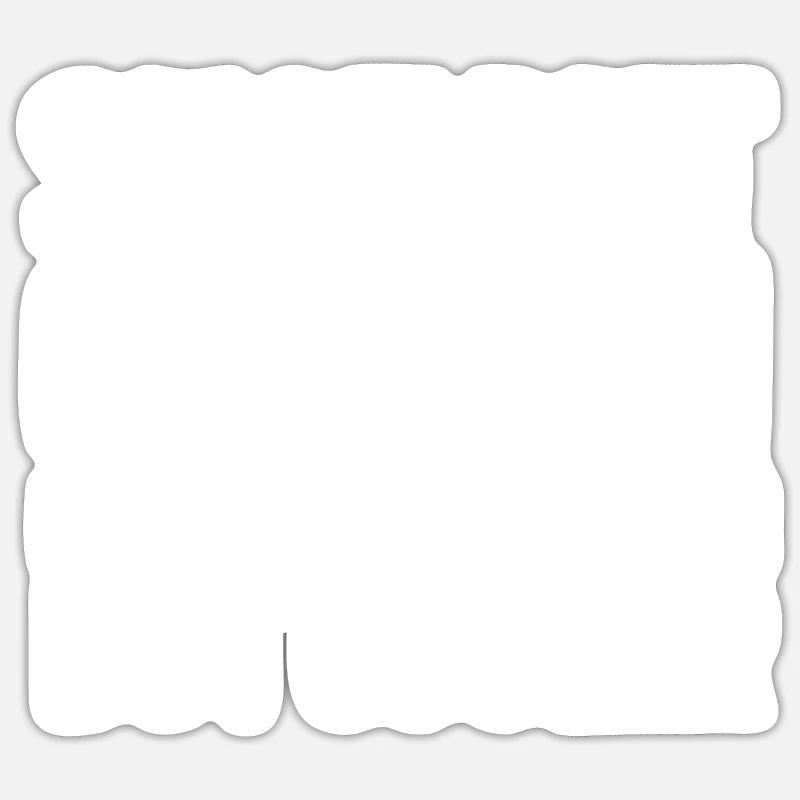 Kugelstoßen Werfen Leichtathletik - Sticker Größe S (10 x 10 cm) - Mattweiß