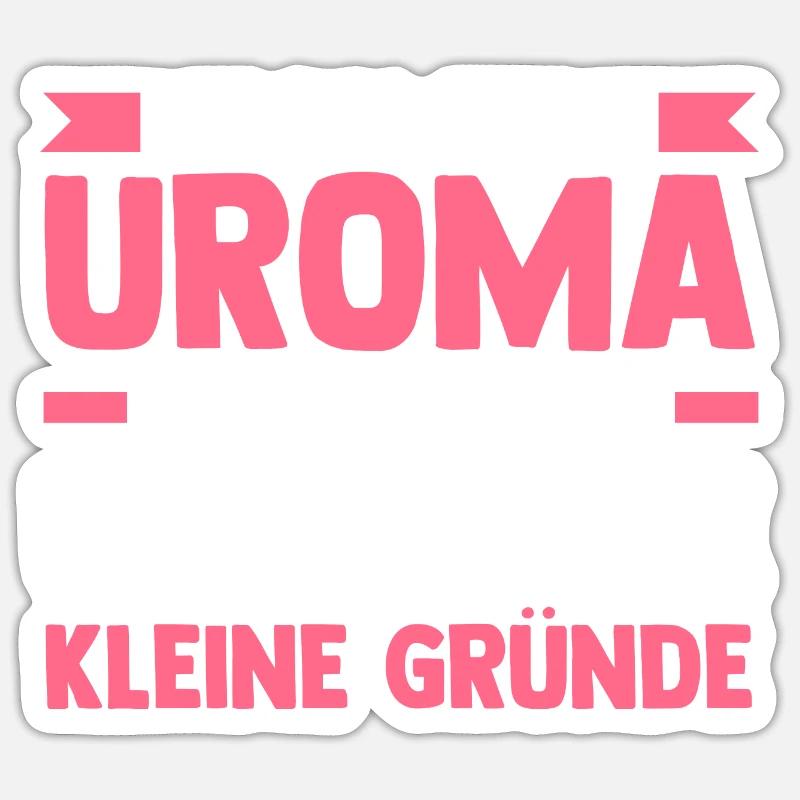 Urgroßmutter Uroma - Sticker Größe S (10 x 10 cm) - Mattweiß