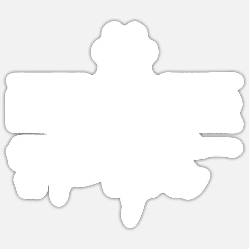 Rottweiler Papa - Sticker Größe S (10 x 10 cm) - Mattweiß
