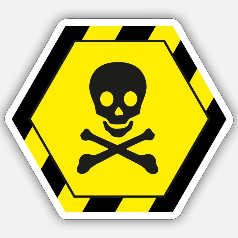 Skull - Sticker size S (10 x 10 cm) - white matte