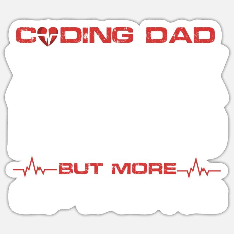 Coding Dad like a regular dad but CPTastic Sticker Größe S (10 x 10 cm)