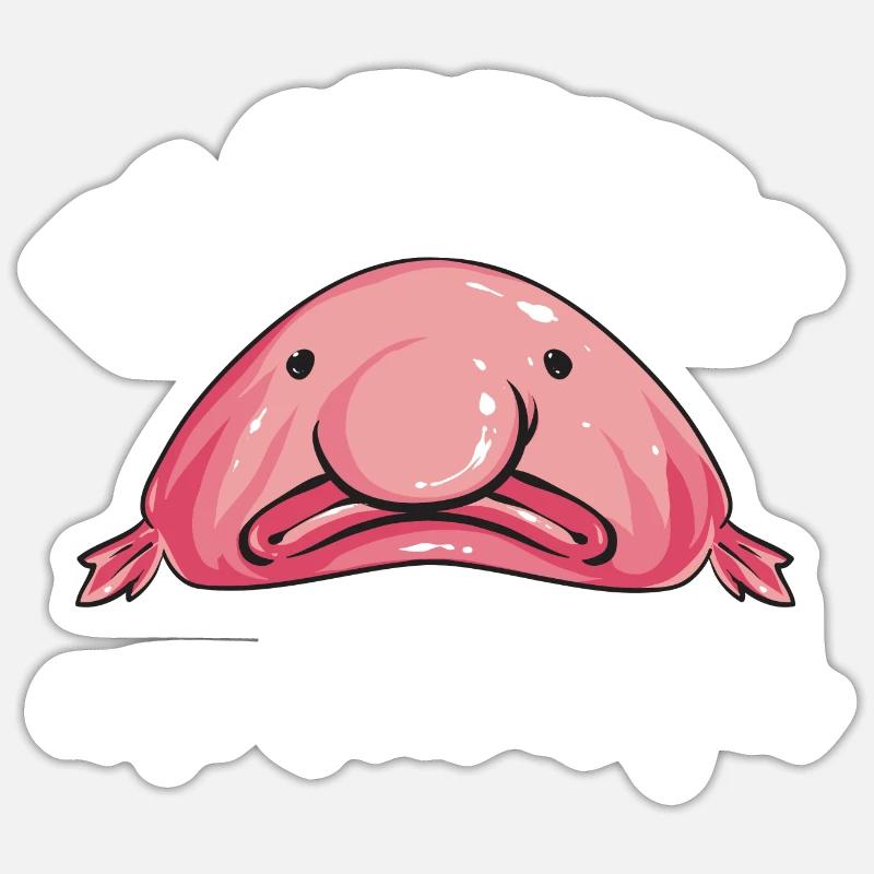Blob fish Sticker size S (10 x 10 cm)