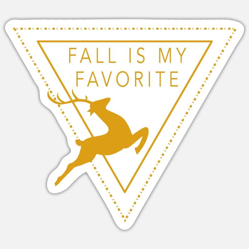 L’automne est mon préféré Sticker taille S (10 x 10 cm)