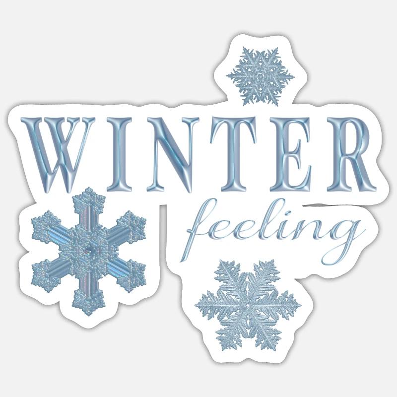 winter feeling Sticker Größe S (10 x 10 cm)