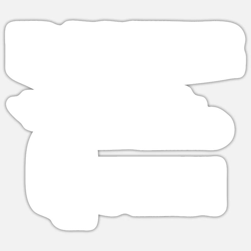 Motorrad - Sticker Größe S (10 x 10 cm) - Mattweiß