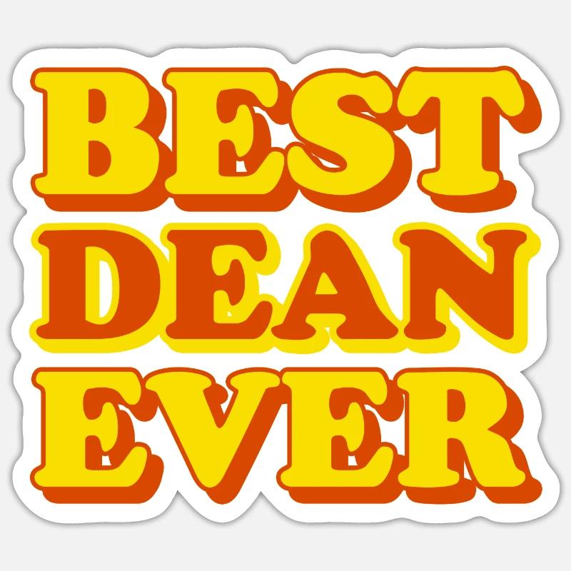 Dean First Name Funny Gift Sticker size S (10 x 10 cm)