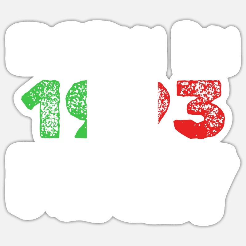 1993 - Sticker taille S (10 x 10 cm) - blanc mat