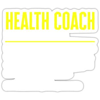 Health Coach Nutritionist Life Coach - Sticker size S (10 x 10 cm) - white matte - Front