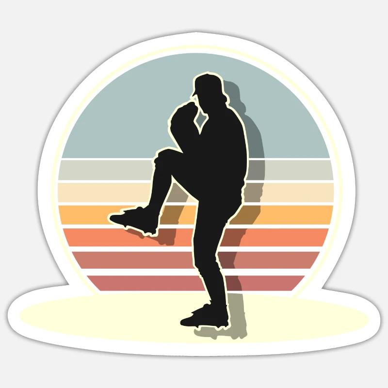 Baseball - Sticker size S (10 x 10 cm) - white matte