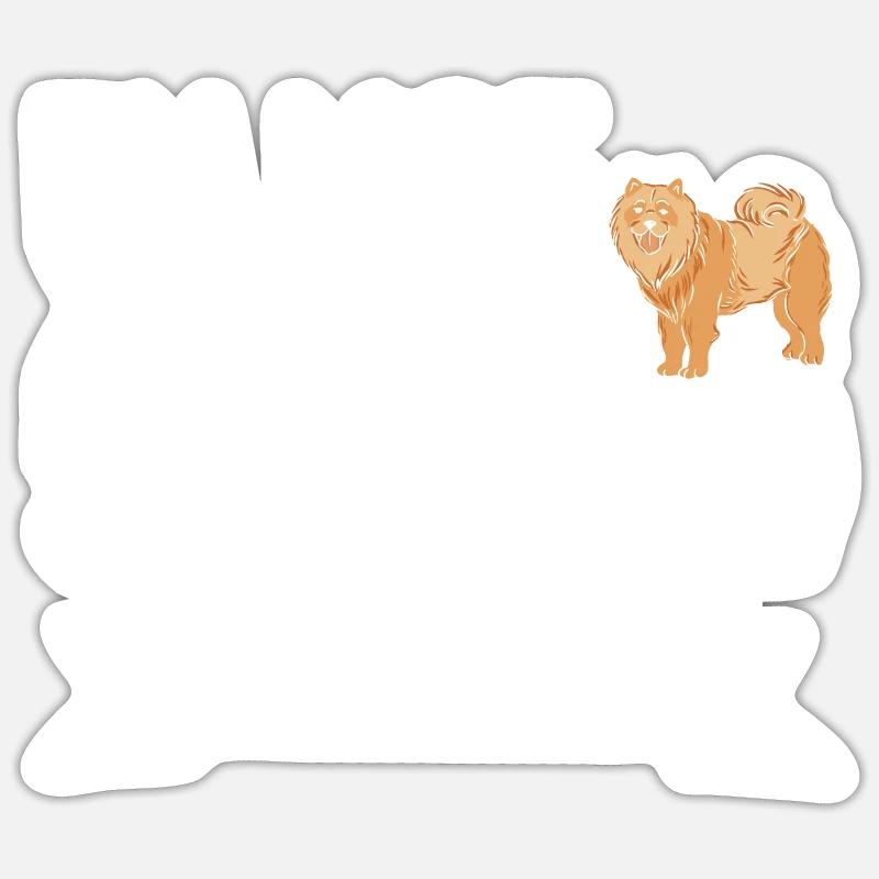 I Prefer Term Chow Chow Obsessed Sticker Größe S (10 x 10 cm)