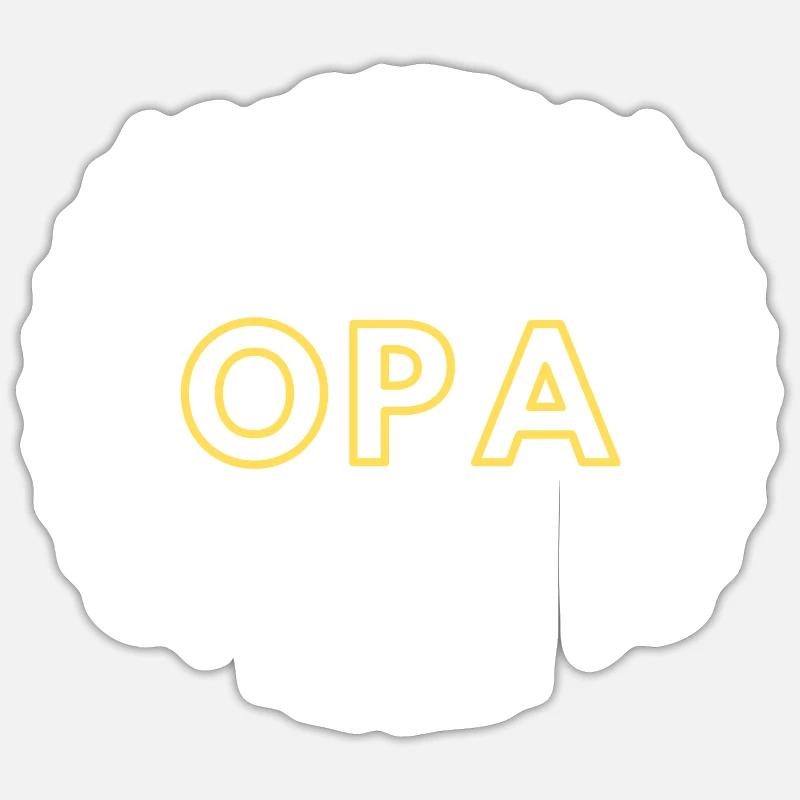 Bester Opa der Welt Sticker Größe S (10 x 10 cm)