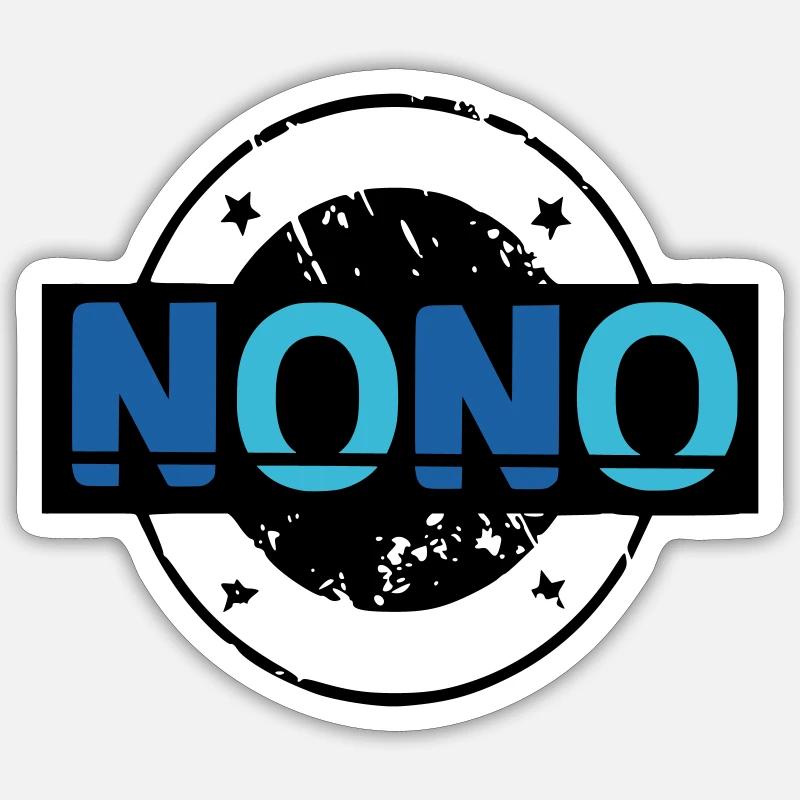 Nono - Sticker size S (10 x 10 cm) - white matte