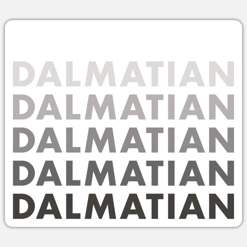 Dalmate - Sticker taille S (10 x 10 cm) - blanc mat