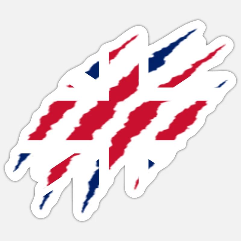 GRIFFE BRITANNIQUE - Sticker taille S (10 x 10 cm) - blanc mat