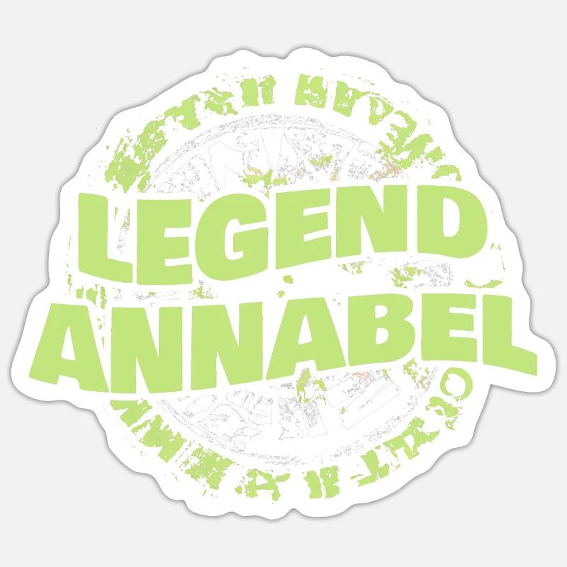 Annabel - Sticker size S (10 x 10 cm) - white matte