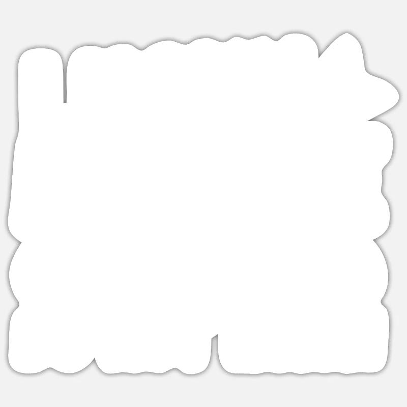 Boccia - Sticker Größe S (10 x 10 cm) - Mattweiß