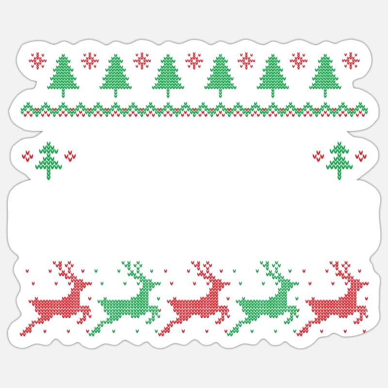 Joyeux Noël - Sticker taille S (10 x 10 cm) - blanc mat