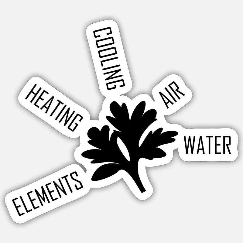 Assenz.io DIVISIONS - Sticker size S (10 x 10 cm) - white matte