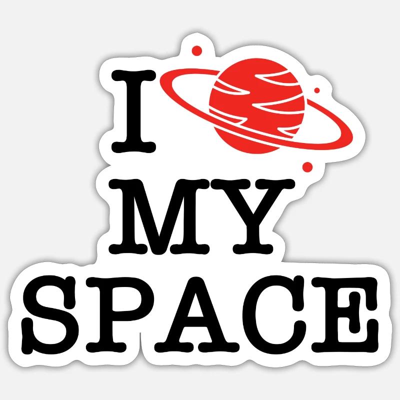 Ich liebe meine Unterkunft - Sticker Größe S (10 x 10 cm) - Mattweiß