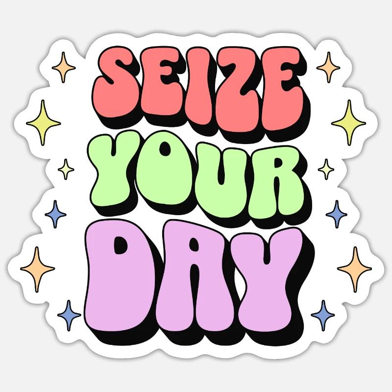 Affirmation positive - Sticker taille S (10 x 10 cm) - blanc mat