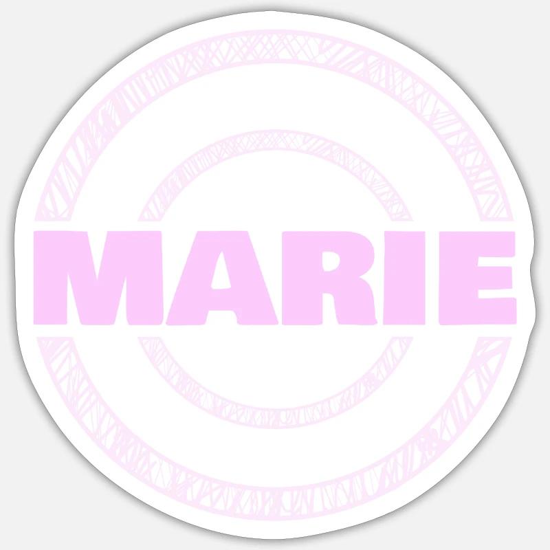Perfektion Marie - Sticker Größe S (10 x 10 cm) - Mattweiß