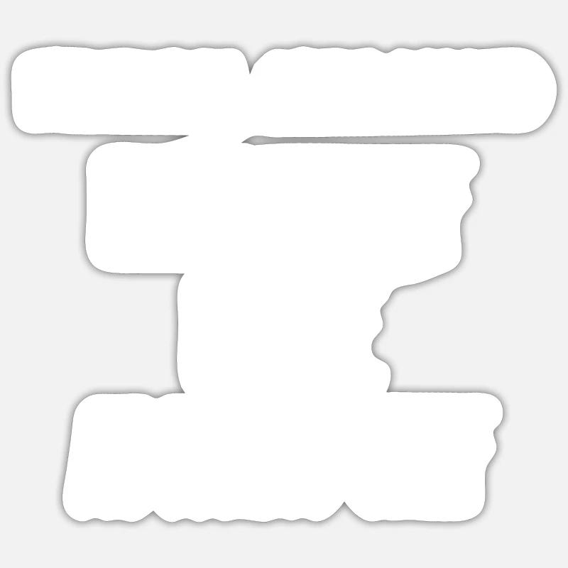 l'exemple c est quand - Sticker taille S (10 x 10 cm) - blanc mat