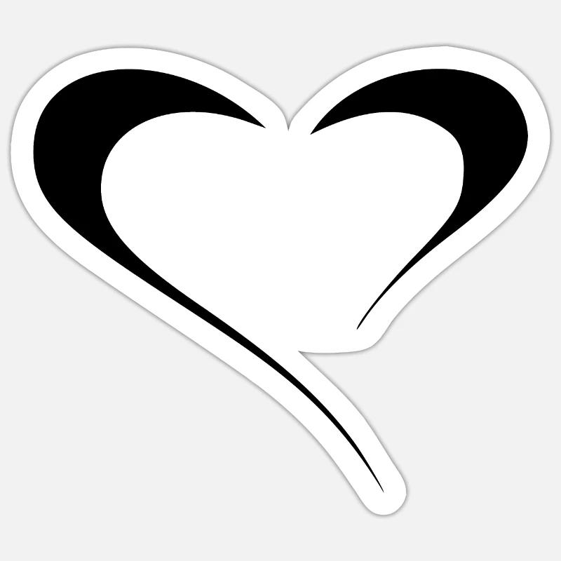 Heartily Shared - Sticker size S (10 x 10 cm) - white matte