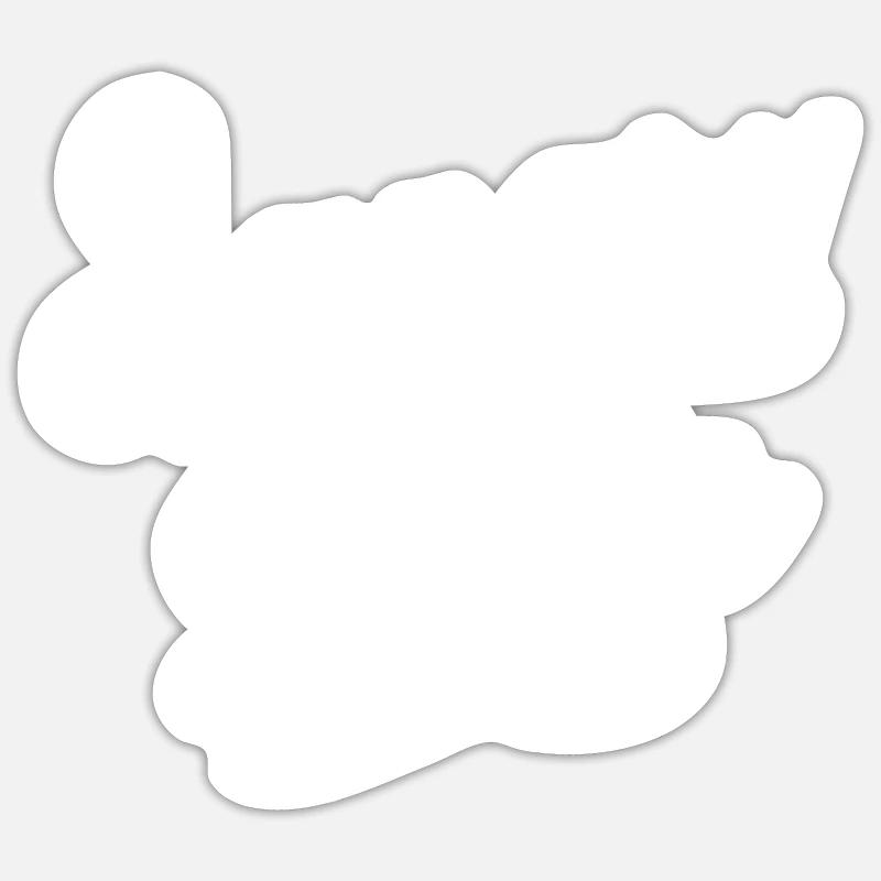 Sanary sur Mer - Sticker taille S (10 x 10 cm) - blanc mat