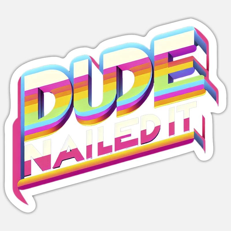 mec cloué 6 Sticker taille S (10 x 10 cm)