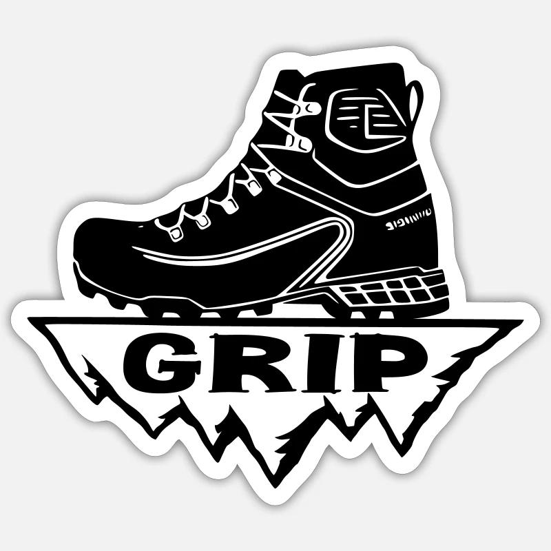 Wanderschuh [Schwarz] Sticker Größe S (10 x 10 cm)