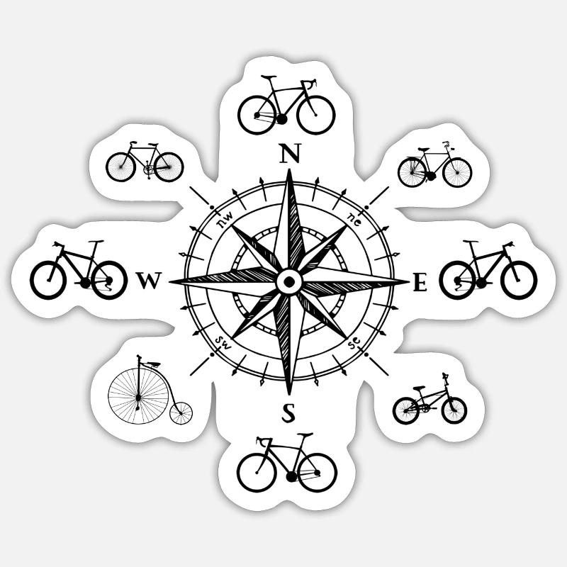 Bikes Sticker size S (10 x 10 cm)