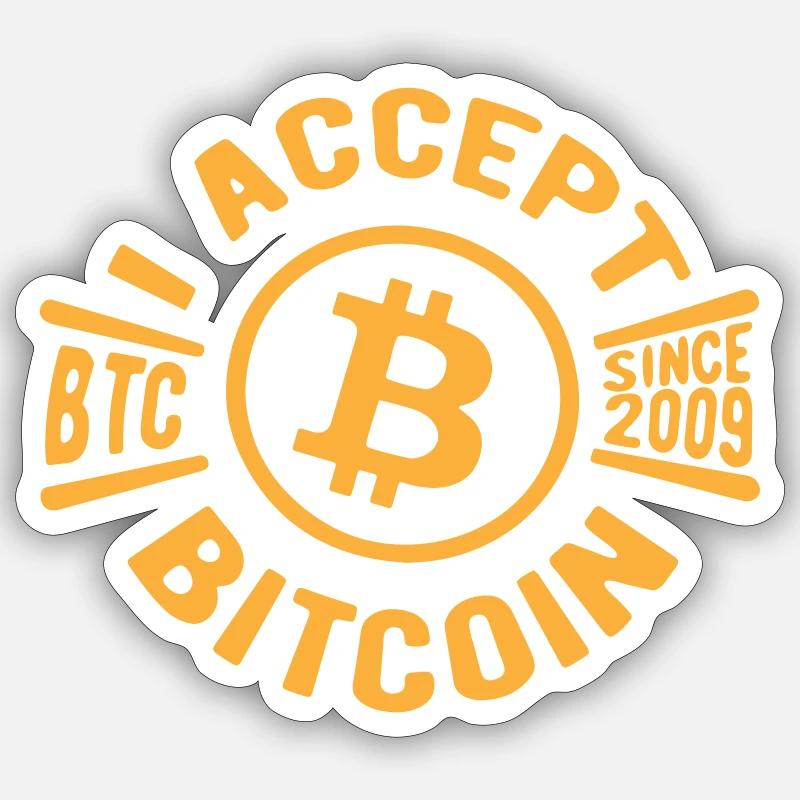 citation bitcoin fun - Sticker taille S (10 x 10 cm) - blanc mat
