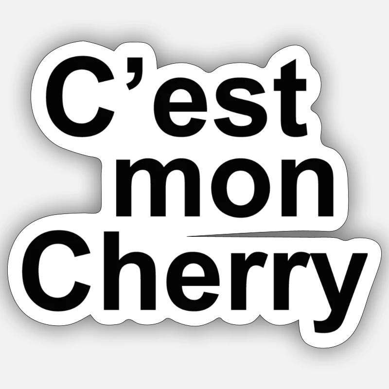C'est mon cherry Sticker taille S (10 x 10 cm)