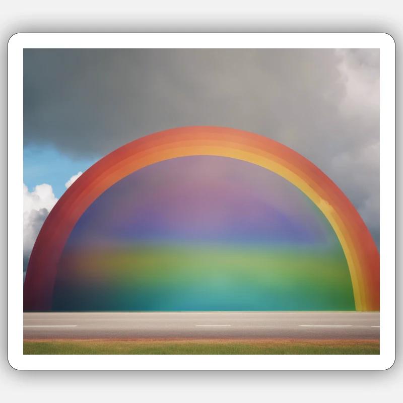multiway rainbow Sticker size S (10 x 10 cm)