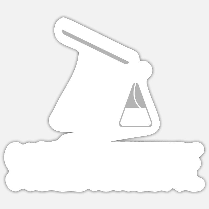 soirée raclette - Sticker taille S (10 x 10 cm) - blanc mat