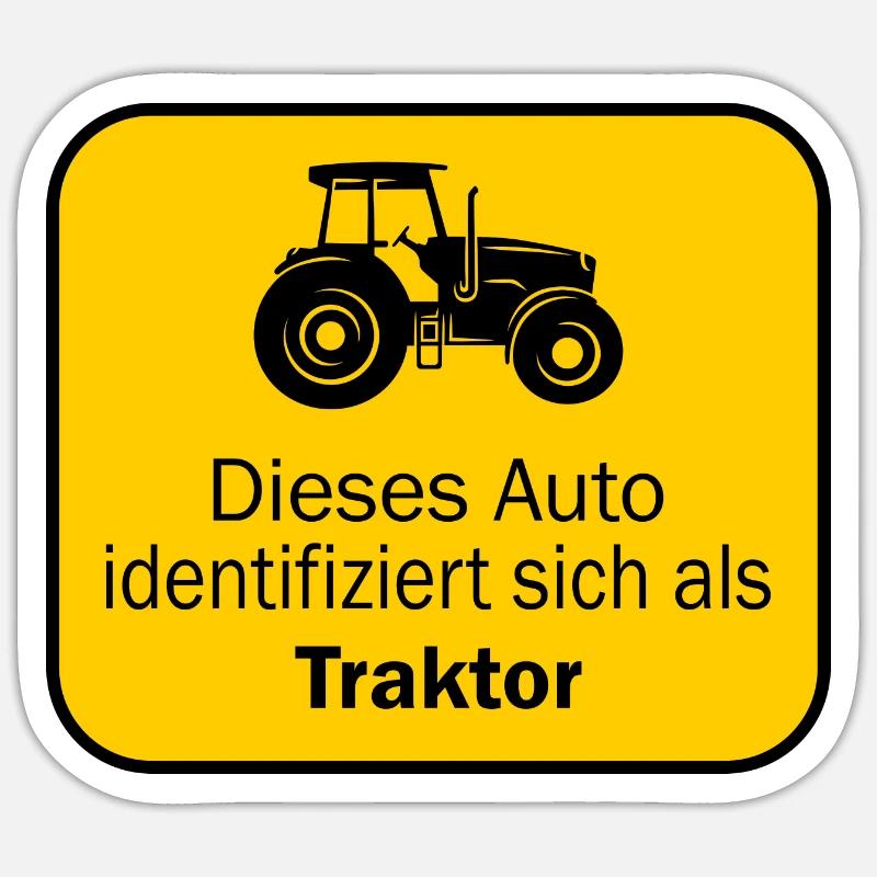 Bauernproteste Unterstützter Bauernprotest Demo Sticker Größe S (10 x 10 cm)