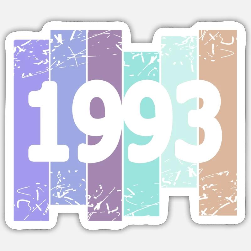 Goth 1993 - Sticker size S (10 x 10 cm) - white matte